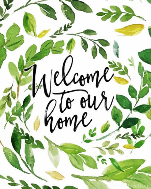 Welcome To Our Home Painting By Numbers Kits