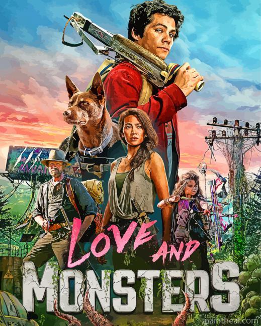 Love And Monsters Poster Painting By Numbers Kits