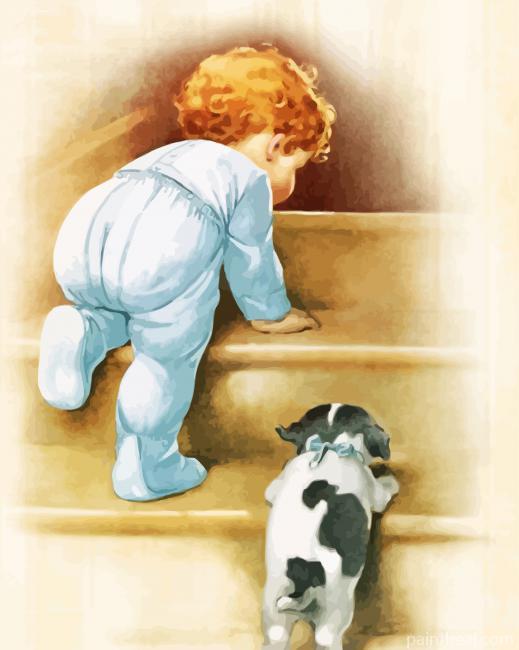 Nighty Nite By Bessie Pease Gutmann Painting By Numbers Kits
