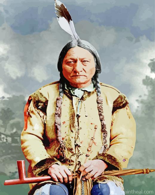 Leader Sitting Bull Painting By Numbers Kits