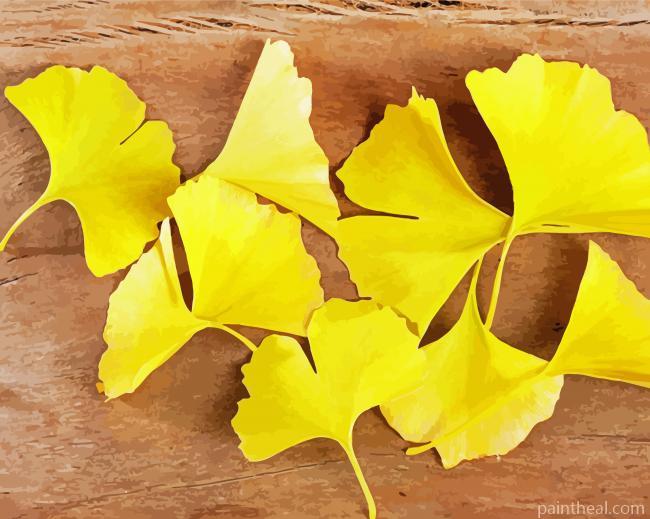 Ginkgo Yellow Leaves Painting By Numbers Kits