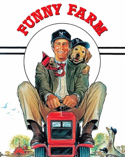 Funny Farm Poster Art Painting By Numbers Kits