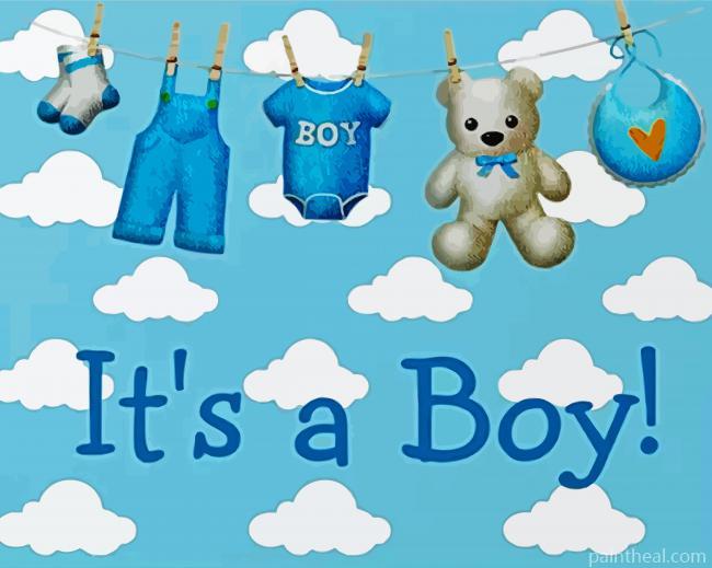 Its A Boy Painting By Numbers Kits