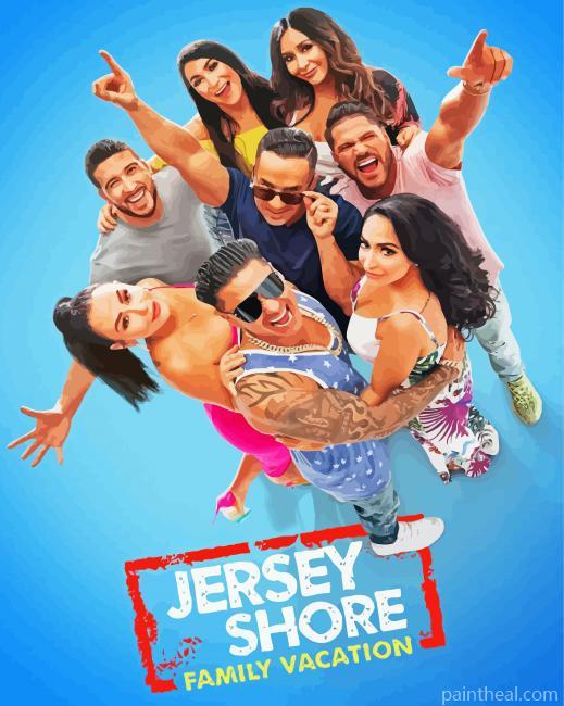 Jersey Shore Serie Poster Painting By Numbers Kits