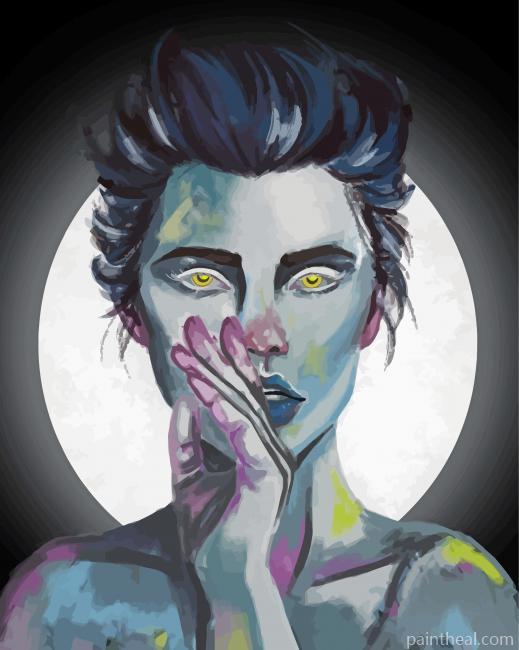 Aesthetic Moon Child Painting By Numbers Kits