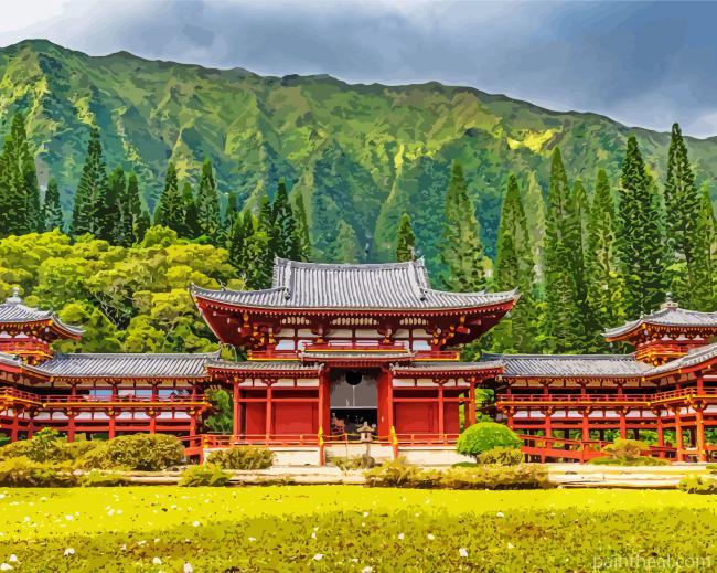 Hawaii Byodo In Painting By Numbers Kits
