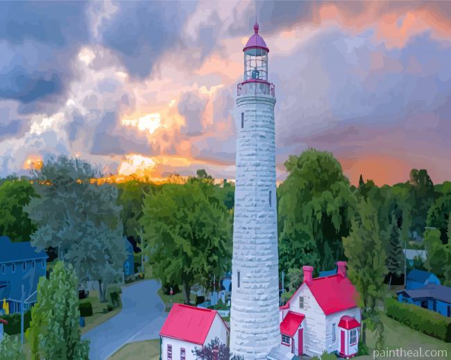 Point Clark Lighthouse Canada Painting By Numbers Kits