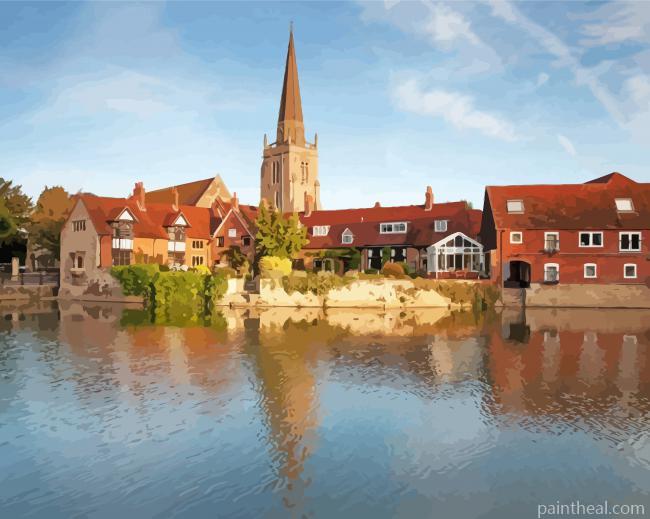 Abingdon Buildings Painting By Numbers Kits