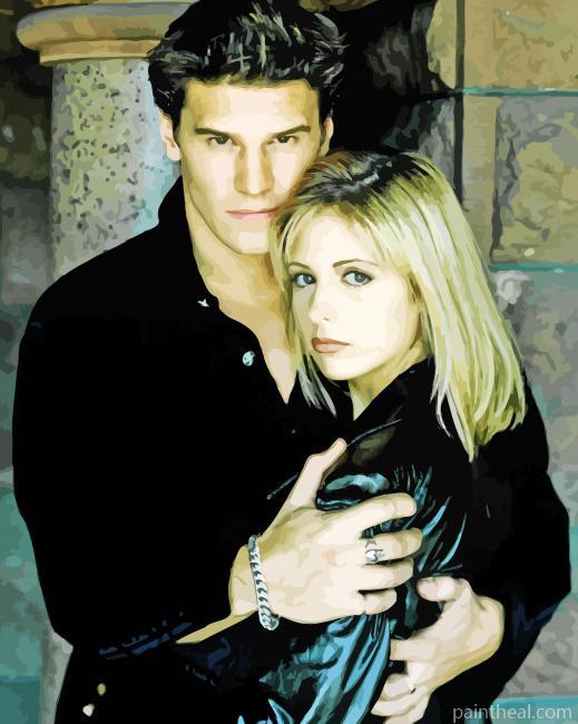 Angel Buffy The Vampire Slayer Characters Painting By Numbers Kits