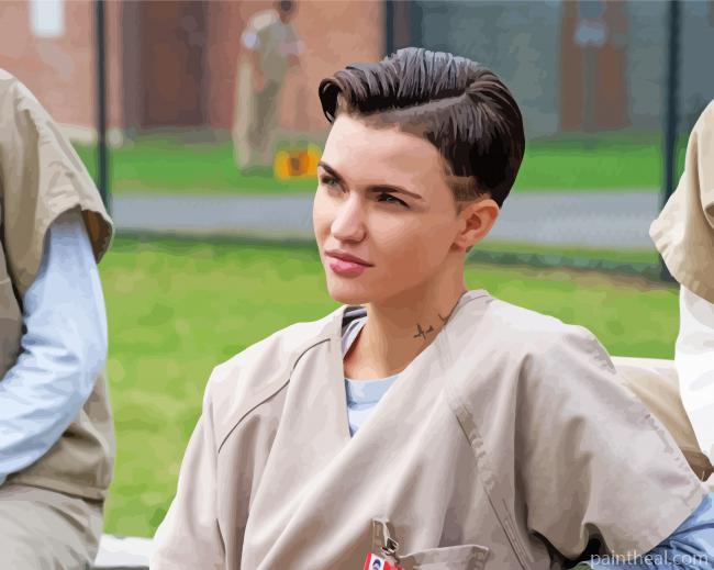 Ruby Rose In Orange Is The New Black Movie Painting By Numbers Kits