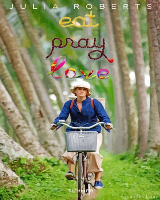 Eat Pray Love Poster Painting By Numbers Kits