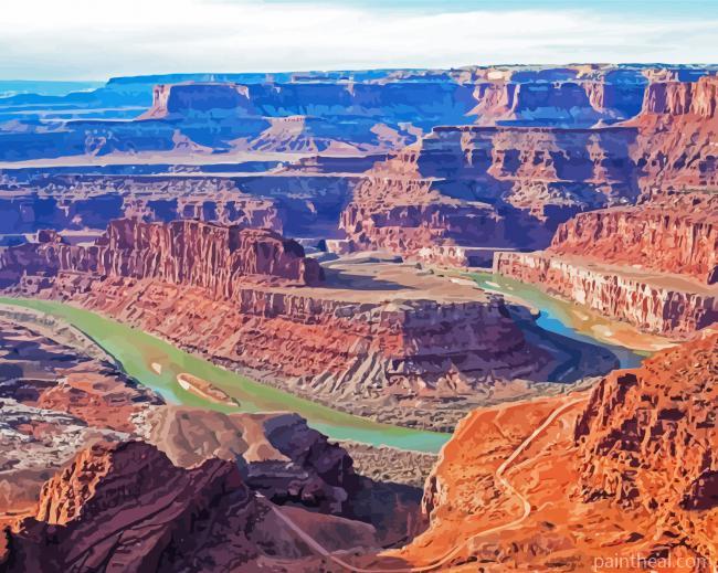 Dead Horse State Park Utah Landscape Painting By Numbers Kits