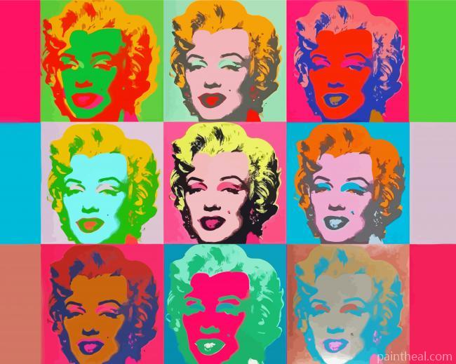 Shot Marilyn Monroe Warhol Painting By Numbers Kits