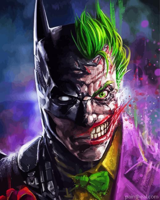 Fantasy Batman And Joker Art Painting By Numbers Kits
