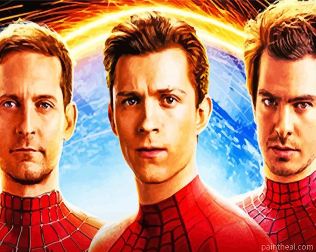 Spiderman No Way Home Heroes Painting By Numbers Kits