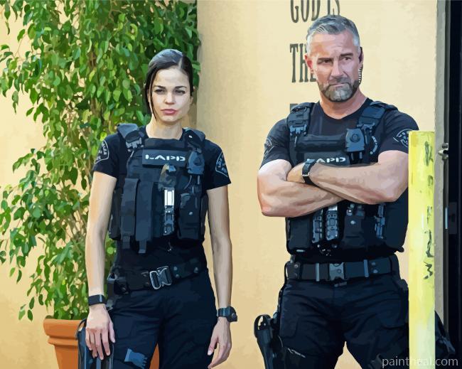SWAT Serie Characters Painting By Numbers Kits