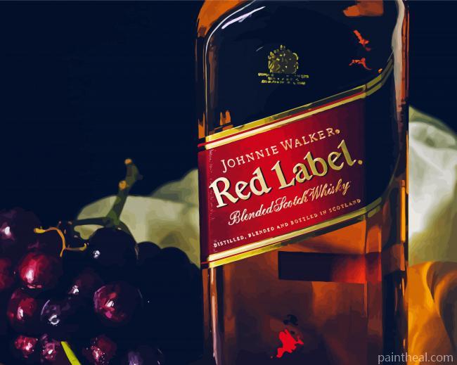 Fruit And Whiskey Painting By Numbers Kits