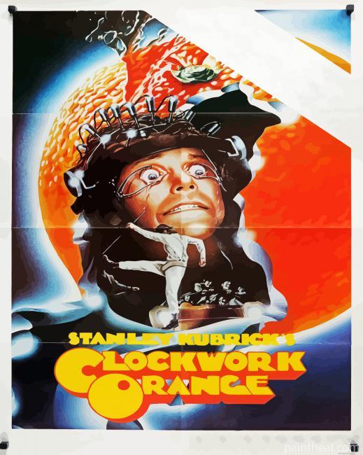 A Clockwork Orange Poster Painting By Numbers Kits
