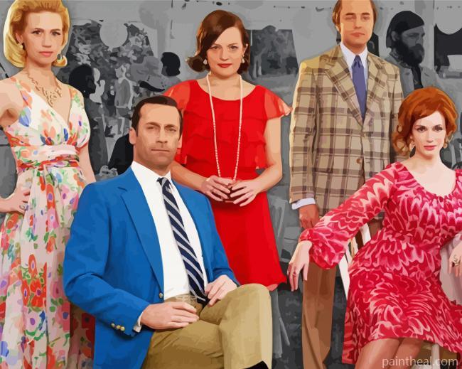 Aesthetic Mad Men Painting By Numbers Kits