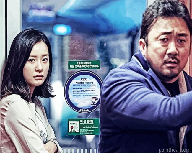 Movie Train To Busan Painting By Numbers Kits