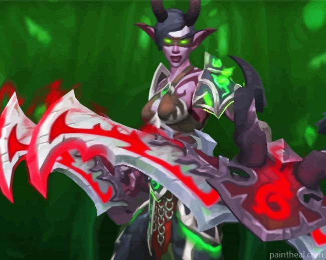 Aesthetic Demon Hunter Painting By Numbers Kits