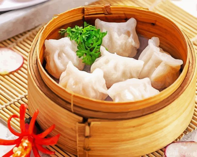 Chinese Har Gow Food Painting By Numbers Kits