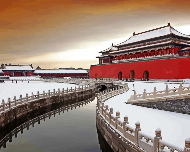 China Forbidden City Painting By Numbers Kits