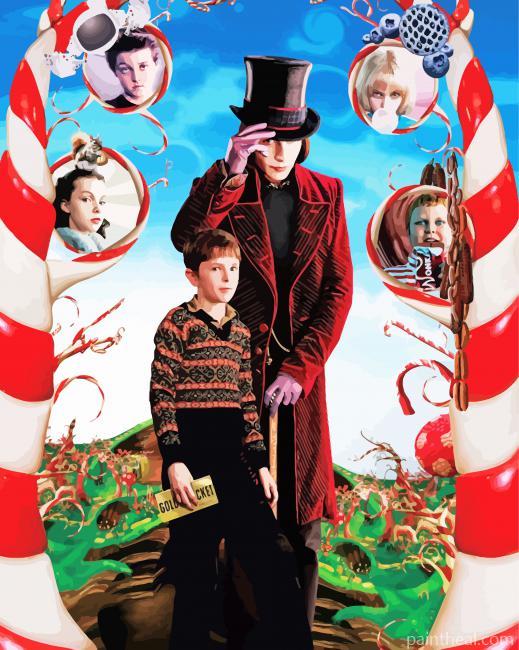 Charlie And The Chocolate Factory Painting By Numbers Kits