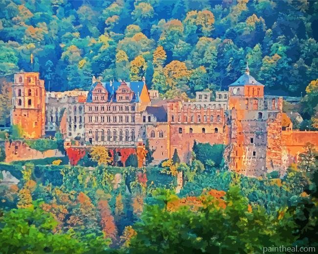 Heidelberg Castle Painting By Numbers Kits