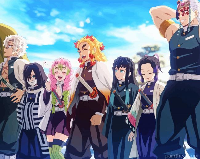 Hashira Kimetsu No Yaiba Painting By Numbers Kits