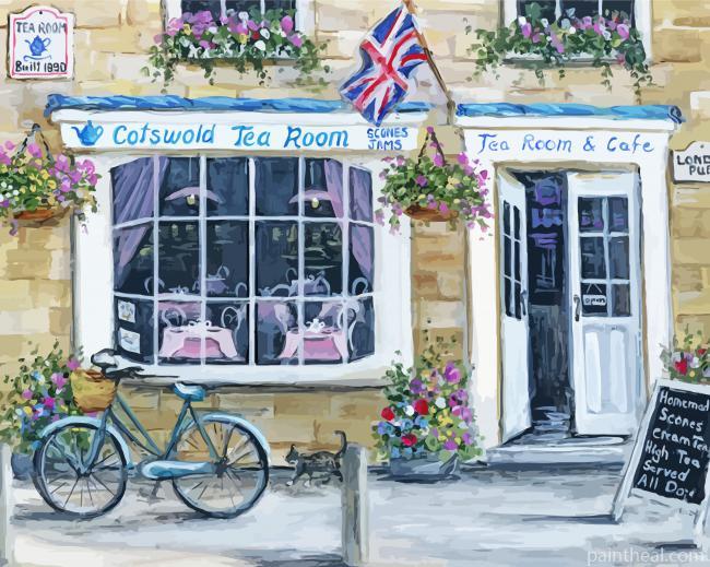 The Cotswold Tearoom Painting By Numbers Kits
