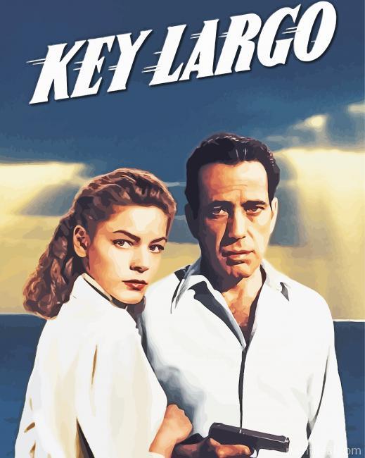 Key Largo Movie poster Painting By Numbers Kits