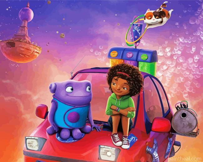 Boov Home Characters Painting By Numbers Kits
