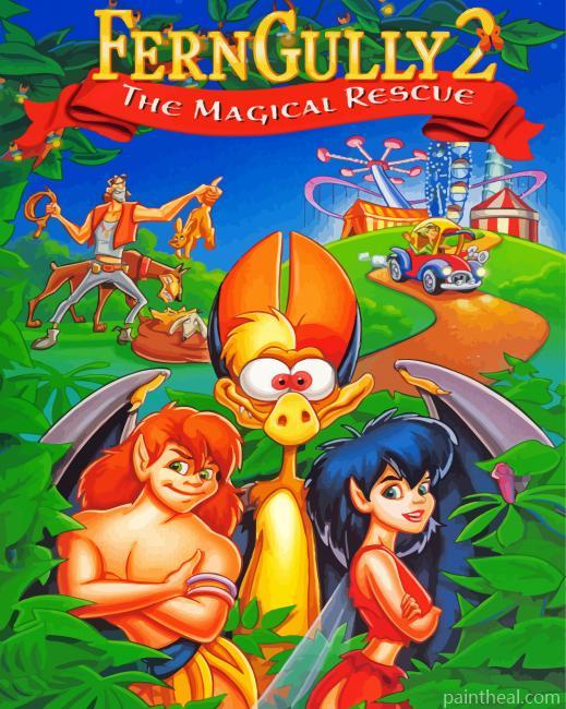 Ferngully Poster Painting By Numbers Kits