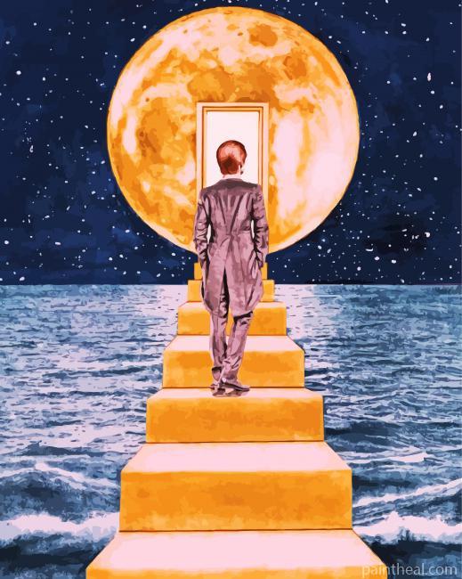 Stairways To Moon Painting By Numbers Kits