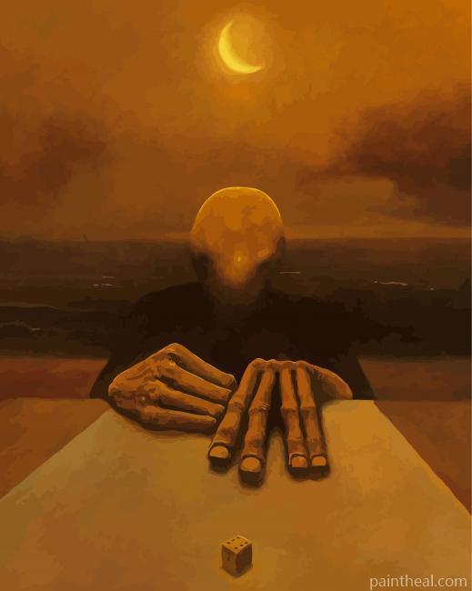 Vintage Beksinski Painting By Numbers Kits