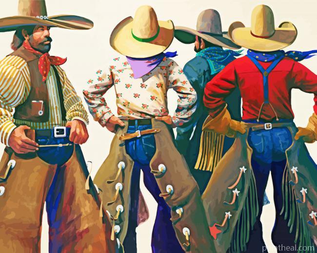 Aesthetic Cowboys In Arizona Painting By Numbers Kits