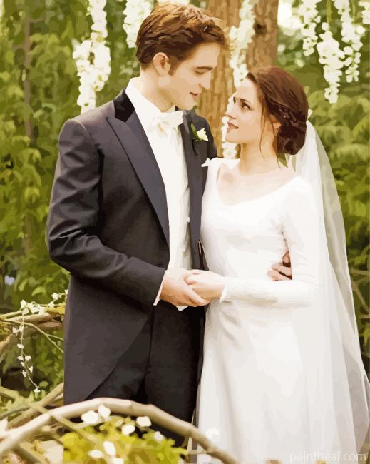 Edward And Bella Wedding Painting By Numbers Kits