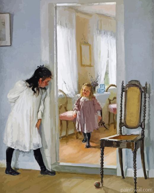 Hide and Seek Game Art Painting By Numbers Kits