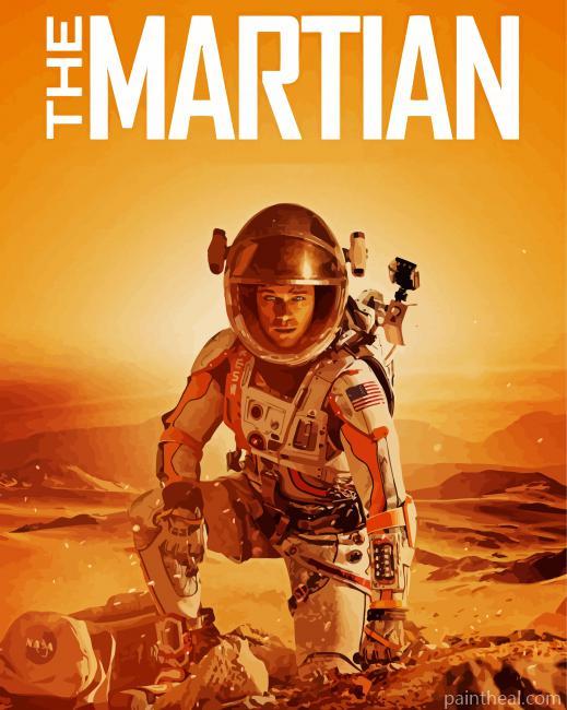 The Martian Movie Poster Painting By Numbers Kits