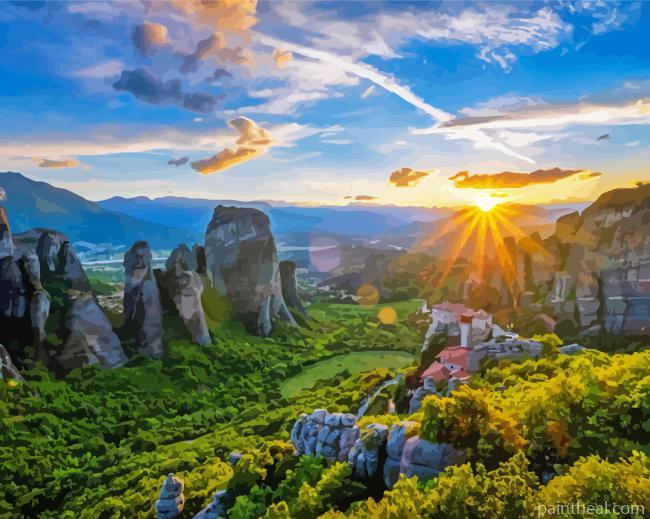 Thessaly Greece Painting By Numbers Kits