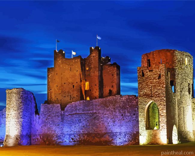 Trim Castle In Ireland Painting By Numbers Kits