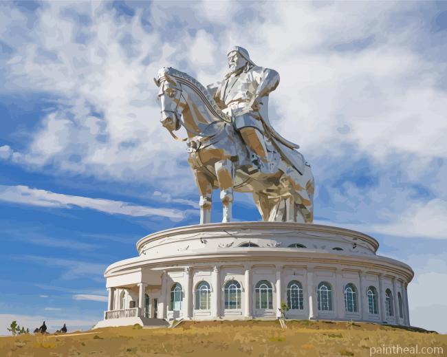 Chinggis Khaan Statue Complex Mongolia Painting By Numbers Kits