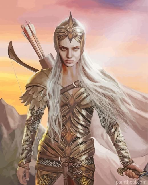 Lord Of The Rings Galadriel Warrior Painting By Numbers Kits