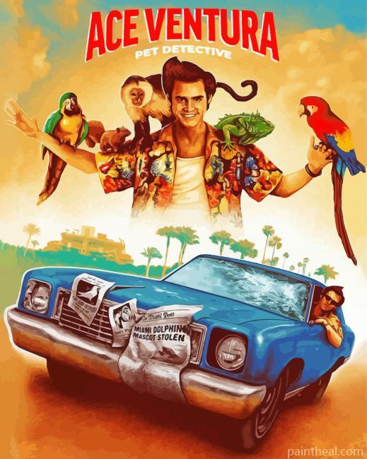 Ace Ventura Poster Painting By Numbers Kits