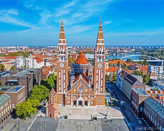 Fogadalmi Templom Szeged Painting By Numbers Kits