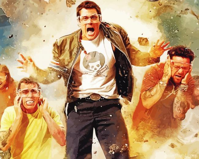 Jackass Forever Explosion Painting By Numbers Kits