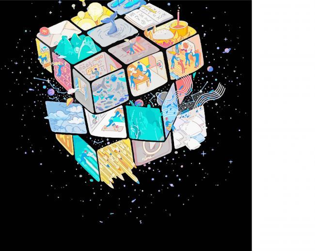 Rubiks Cube Painting By Numbers Kits