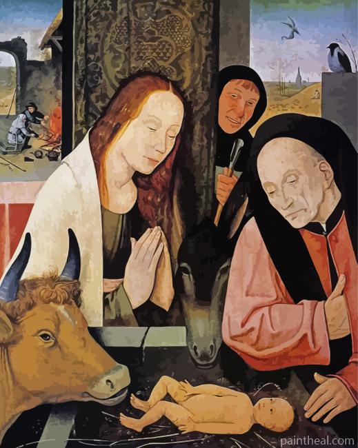 Adoration Of The Christ Child Jerome Bosch Painting By Numbers Kits