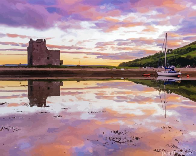 Lochranza Castle Painting By Numbers Kits